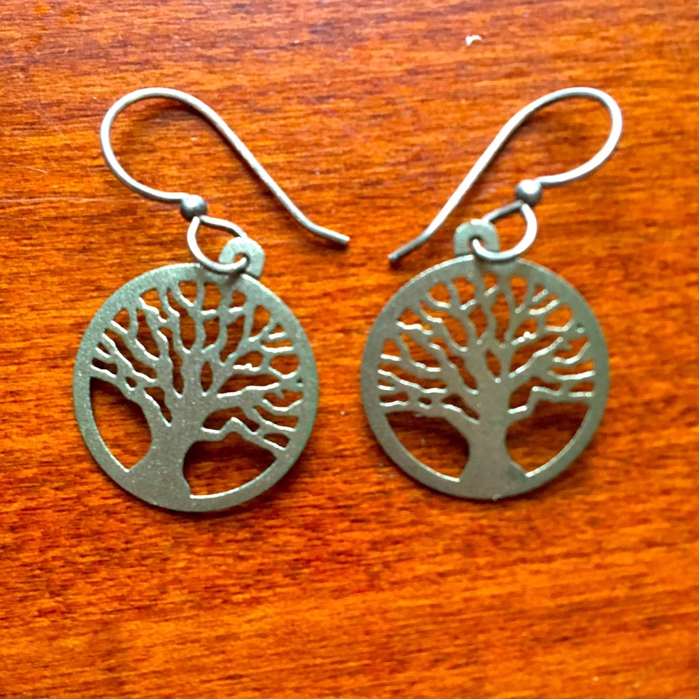 Tree earrings .925 sterling silver